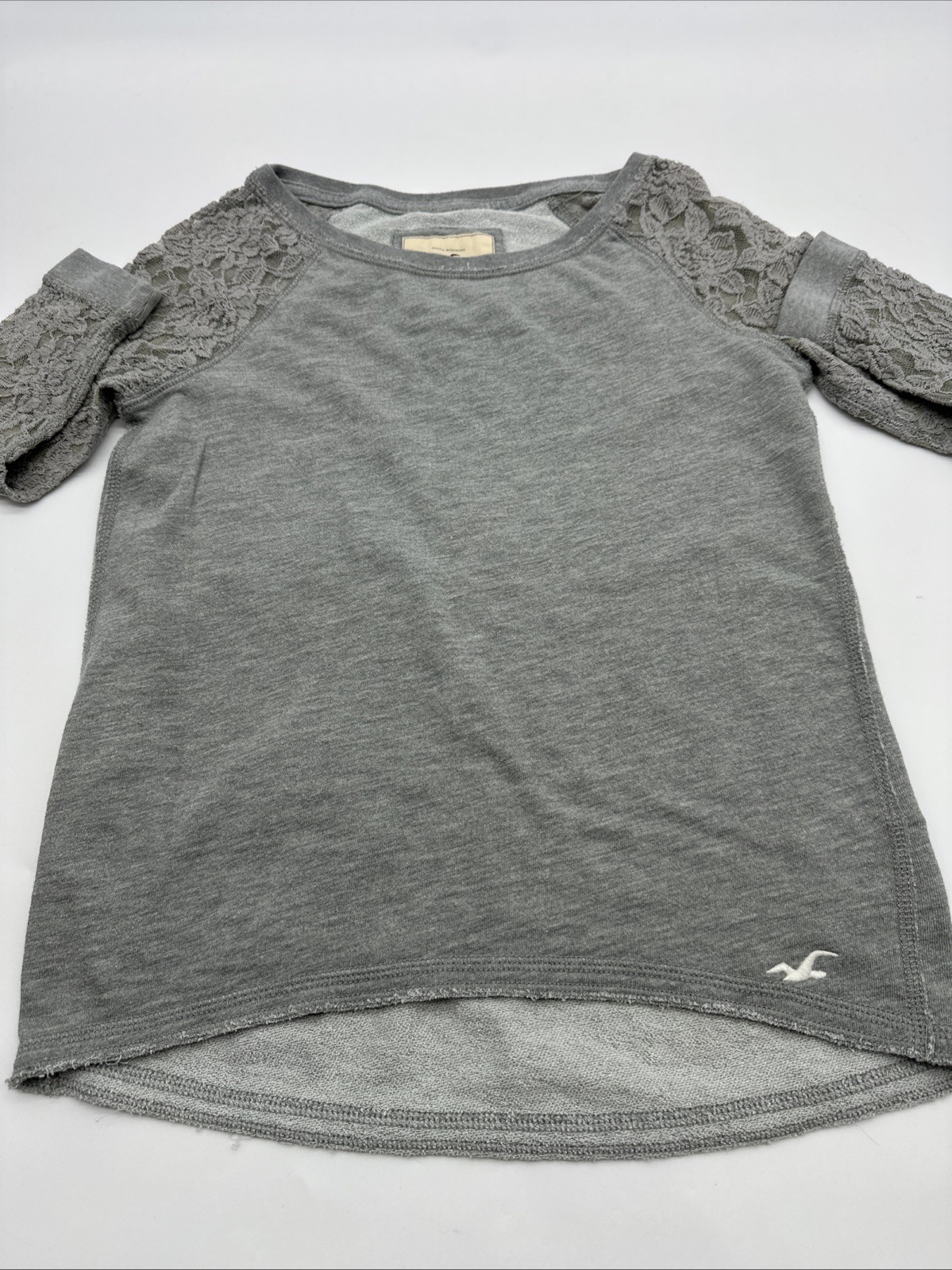 Hollister Women's XS Gray Long Sleeve Blouse #29409