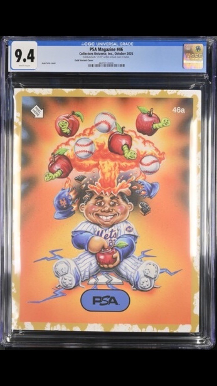 Juan Soto GOLD PSA Magazine Garbage Pail Kid 21/25 Printed SSP CGC 9.4