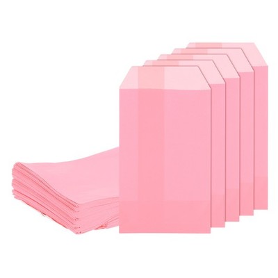 100 Stück Kraftpapiertüten 6'' x 4'' rosa für Geschenke