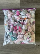 Giant Bag of Infant Girl Socks and Headbands and Bows for Baby Girl