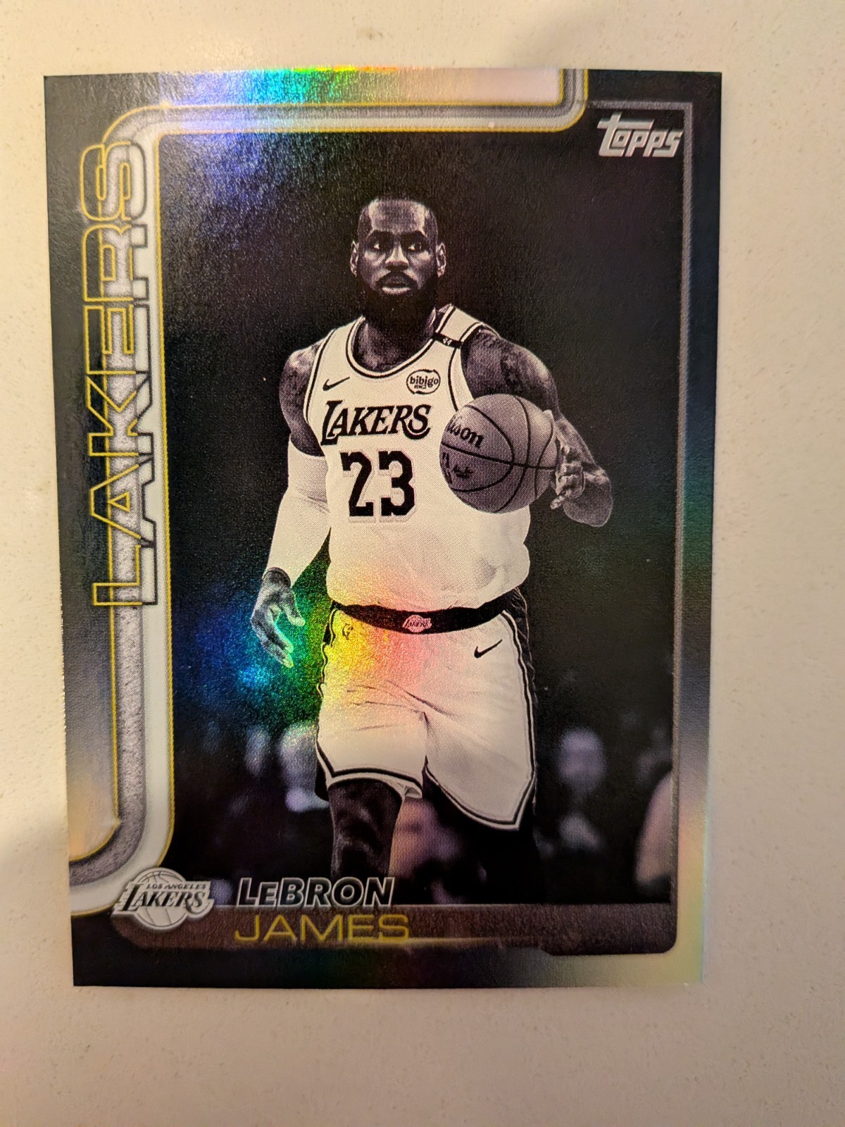 LeBron James 2025-26 Topps Basketball Blackout Target Exclusive Parallel SP #150