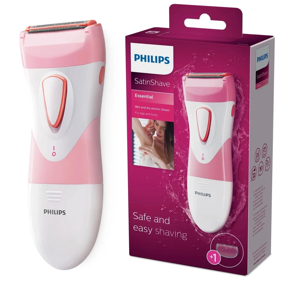 Philips Satinshave Essential Afeitadora eléctrica en seco y húmedo para piernas para mujer Foto 2 de 4
