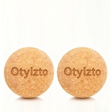 2Pcs Massage Lacrosse Balls Natura Cork for Myofascial Release, Trigger Point...