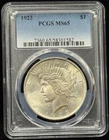 PCGS MS65 1923 US Peace One Dollar Silver Coin S$1-582