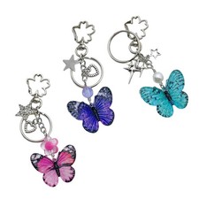 Fashionable Butterfly Beaded Phone Charm Pendant Phone Chain Decoration