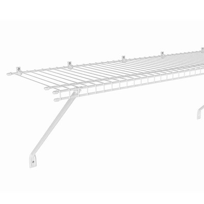 ClosetMaid TuffCoat Anti-Rust 72in x 12in White Universal All-purpose Wire Shelf