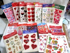 Vintage Sticker 17 Sheet Packs Lot Hallmark- American Greetings-Ambassador
