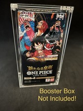 One Piece Japanese Booster Box Acrylic Case With Magnetic Lid & UV Protection