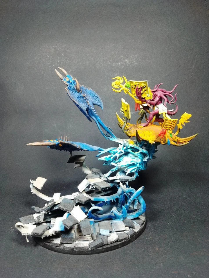 Painted Fateskimmer, Herald of Tzeentch on Burning Chariot Dickiples of Tzeentch - Image 4 of 4