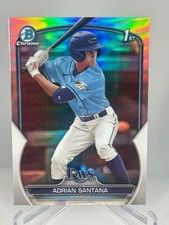 2023 1st Bowman Chrome Refractor Adrian Santana
