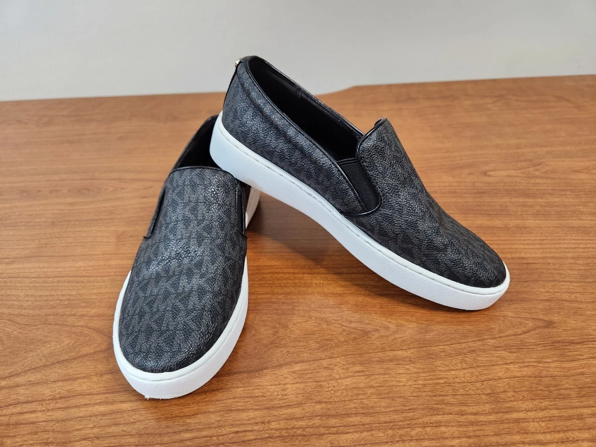 MICHAEL KOR. Woman\'s  Slip-On Casual Sneakers in Charcoal Gray Amazon.com | Michael Michael Kors Women main image 2