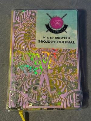Notizbuch Quilters Project Journal Tula Pink 5,5x8,5 Inch ca. 14 x 22 cm Glitzer