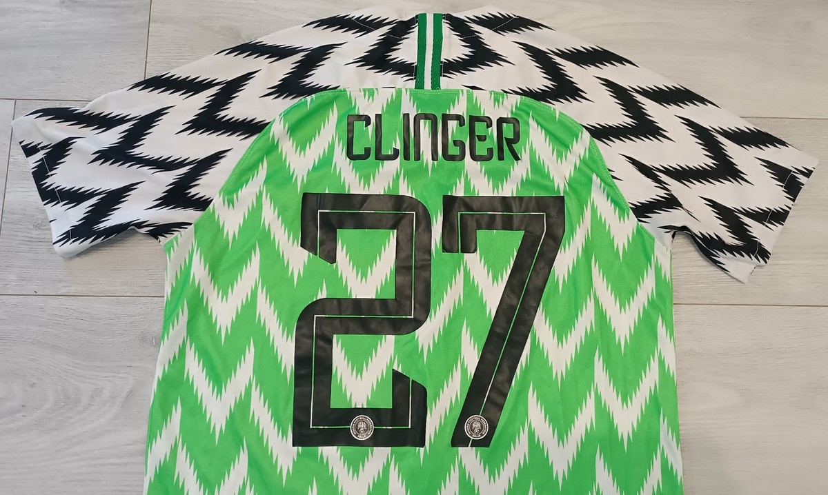 Nigeria 2018 World Cup Home Jersey Clinger #27 Nike Size M | eBay