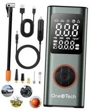 Car Tire Air Pump Portable with 20000 mAh Battery Powered & DC 12V, 150PSI Grey