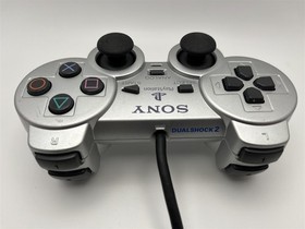 OEM Sony Playstation 2 (PS2) DualShock 2 Silver Controller SCPH-10010 Wired