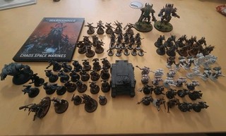 Warhammer 40k Chaos Space Marines Armee Konvolut Sammlung