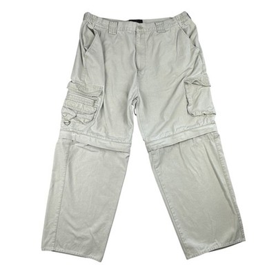 Redhead Men's 38x30 Convertible Zip Off Cargo Pants Shorts Khaki Hunting Fishing