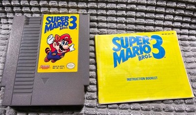 Nintendo Super Mario Bros. 3 NES Platformer Game with Manual, Multiplayer