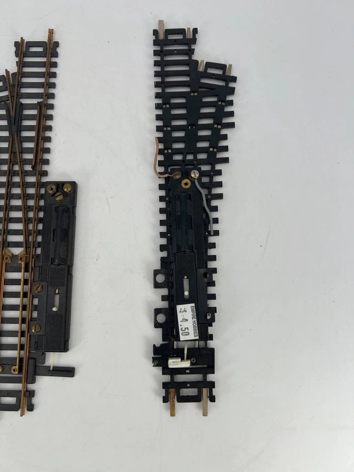 Atlas HO Scale Lot of 3 Switch Left Track Brass/Nickel Good Condition - Image 4 of 4