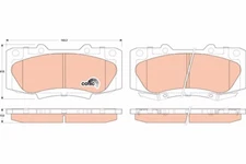 TRW GDB3528 Brake Pad Set, disc brake for Toyota