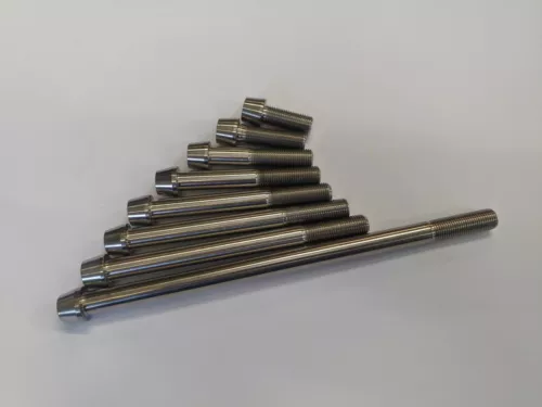 Titanium M12 x 1.25 Taper Head Bolts Cone 1.25mm Fine Pitch