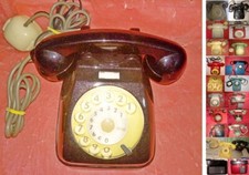 TELEFONO FISSO SIP A DISCO, COLORE NERO VERNICIATO, anni 70 e altri.
