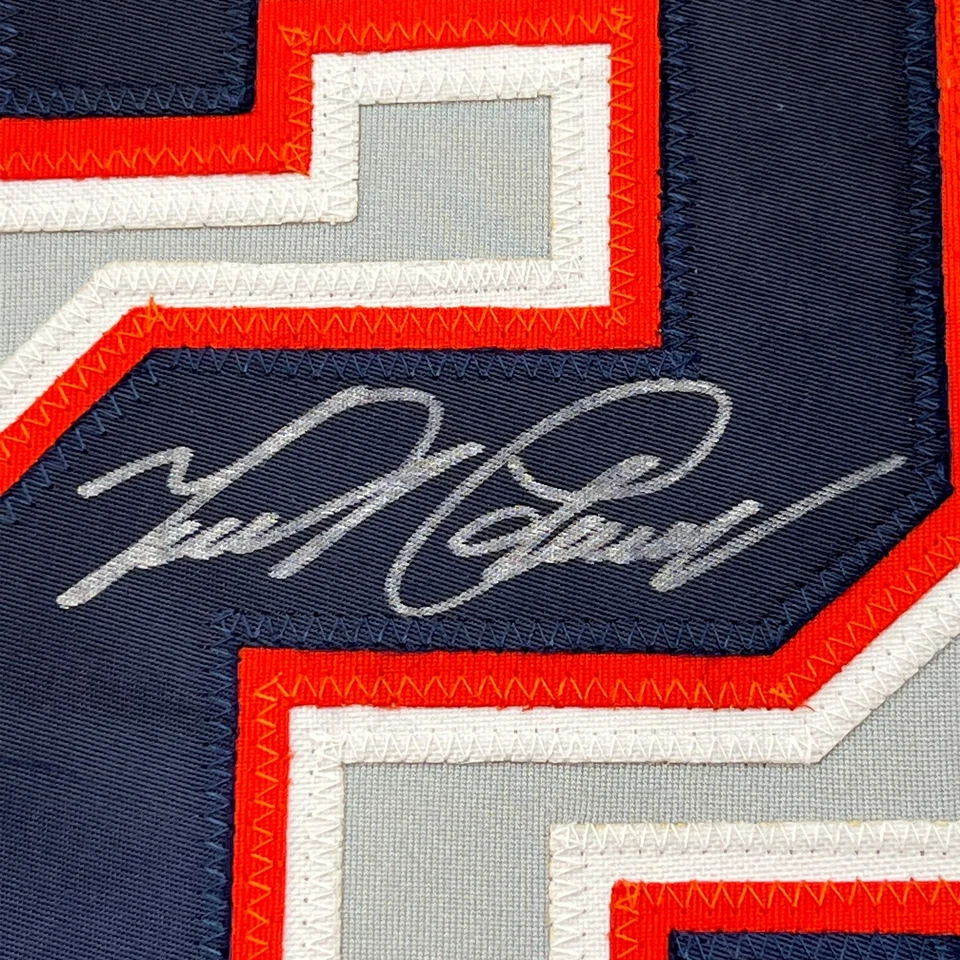 Framed Autographed/Signed Miguel Cabrera 33x42 Detroit Grey Jersey JSA COA - Imagem 2 de 2