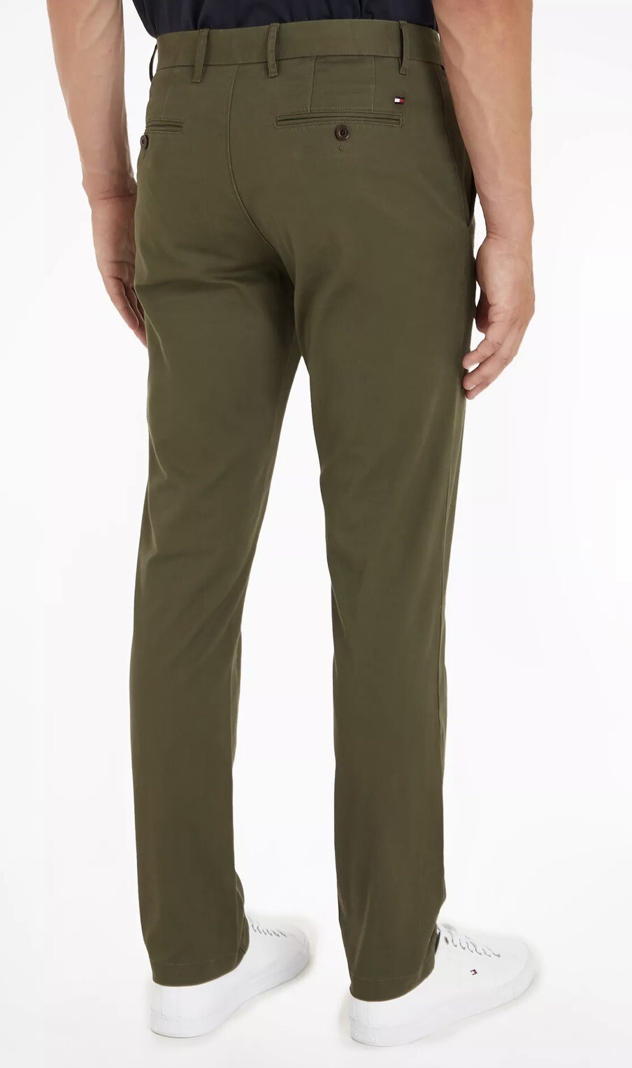 Tommy Hilfiger 1985 Denton Flex Pima Chino  Army Green Size W34 L30 RRP£125 image 3