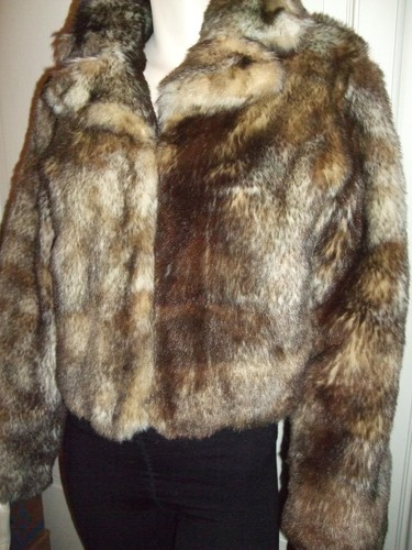 MOTIVI PELLICCIA ECOLOGICA SINTETICA FAUX FUR PELZ COYOTE VOLPE FOX FUCHS  BEIGE | eBay