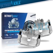 Pair Front Disc Brake Calipers w/ Bracket Assembly for 2007 - 2019 Nissan Sentra