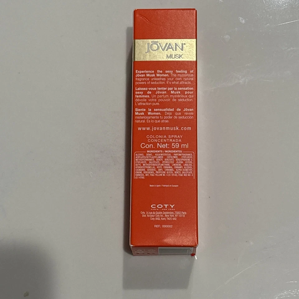 Jovan Mujer Perfume Concentrado Colonia Spray por Coty 59 ml / 2 fl oz Foto 2 de 3