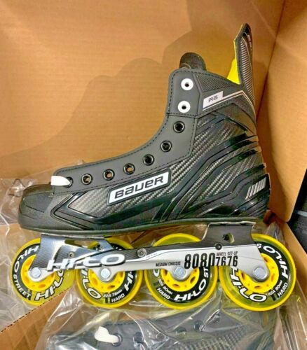 Bauer RS Skates Rollerblades! Roller Inline Skate Hockey Training Off-Ice Wheels