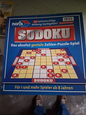NORIS SUDOKU als Brettspiel ab 8 Jahren 150 Spielvorschläge vollständig geprüft