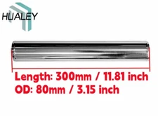 OD 80mm 3.15" inch Straight Aluminum Turbo Intercooler Pipe Tube Tubing L=300mm