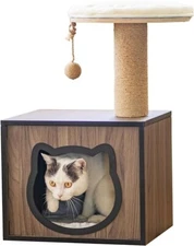 Tiebecy Outdoor Cat House, Small Cat Tree House