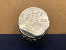 Vintage Stein's Medium Moist Rouge Glass Metal Container Cosmetics New York