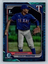 2024 Bowman Chrome Curley Martha Blue Dragon /150