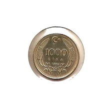 1990 TURKEY Coin 1000 LIRA