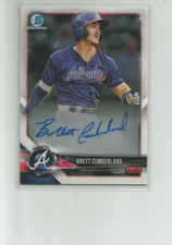 2018 BOWMAN CHROME PROSPECT AUTOGRAPHS #CPABC BRETT CUMBERLAND    B34A
