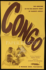CONGO Original Movie Press Sheet 1945 Africa Documentary Warner Bros Short