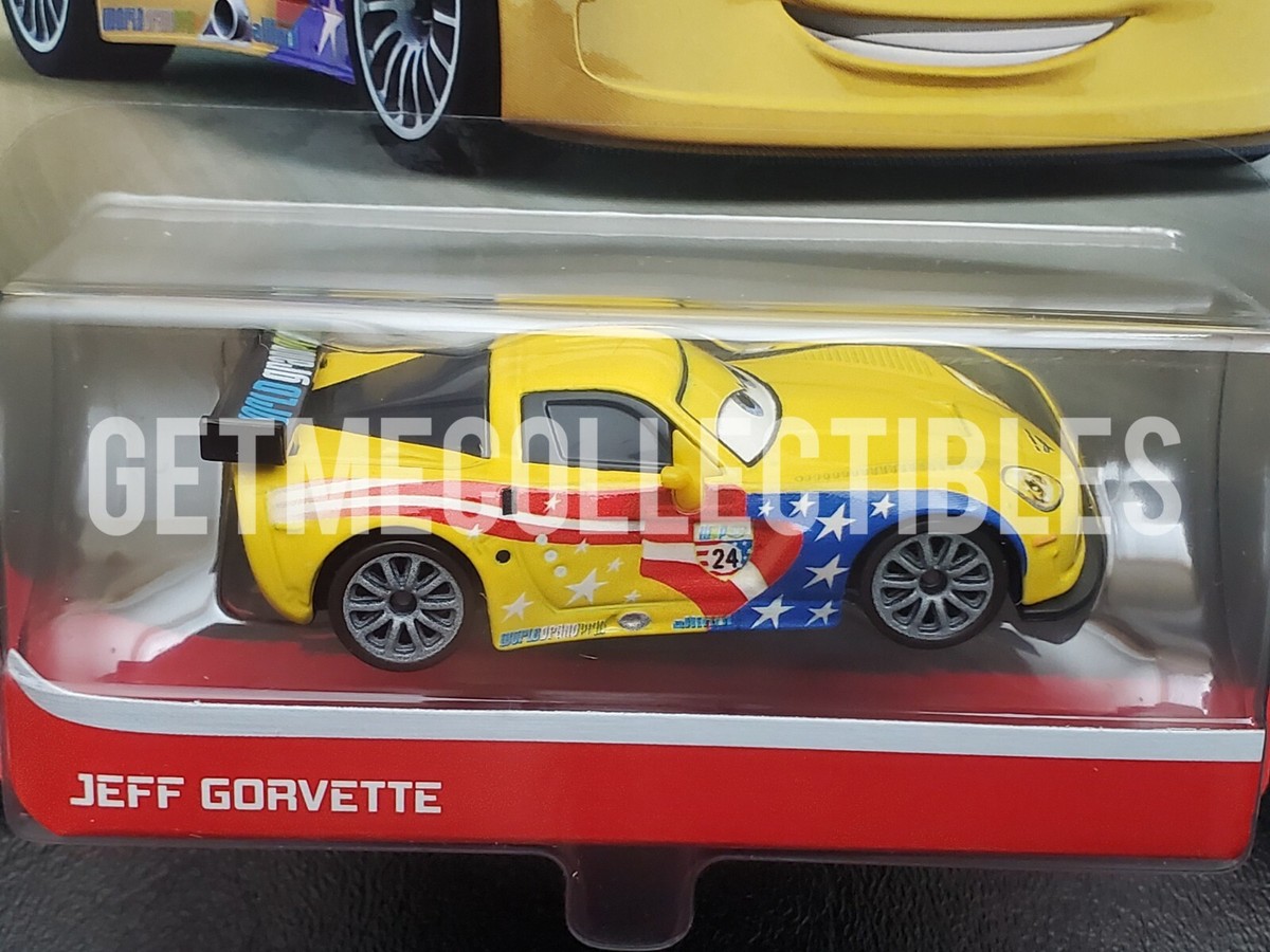 ギ*モ様 CARS3 JEFF GORVETTE カーズ ミニカー Disney Pixar Cars Jeff Gorvette Rare Silver Collection