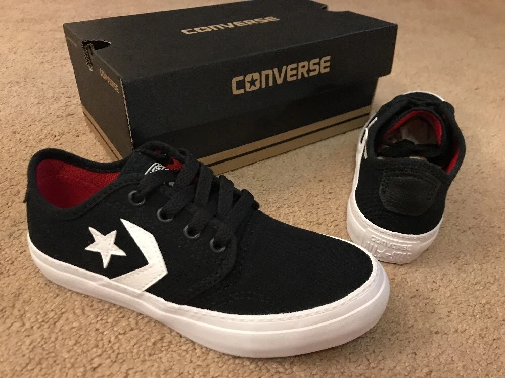 Converse Star Cons Zakim Sneaker Pumps Black & White Canvas Junior New eBay