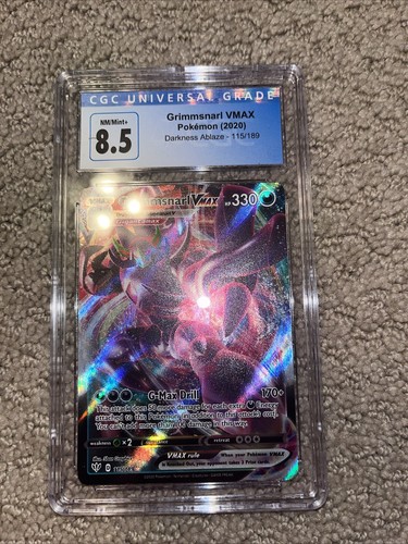 Grimmsnarl VMAX graded CGC 8.5 for sale on eBay