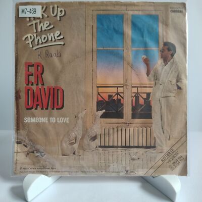 F.R David   Pick Up The Phone, 7'' Vinyl (G-/G-), Carrere, M7-469