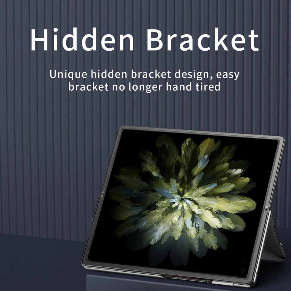 Capa executiva suporte flip fólio magnético couro ecológico luxo aberta para OnePlus - Imagem 2 de 4