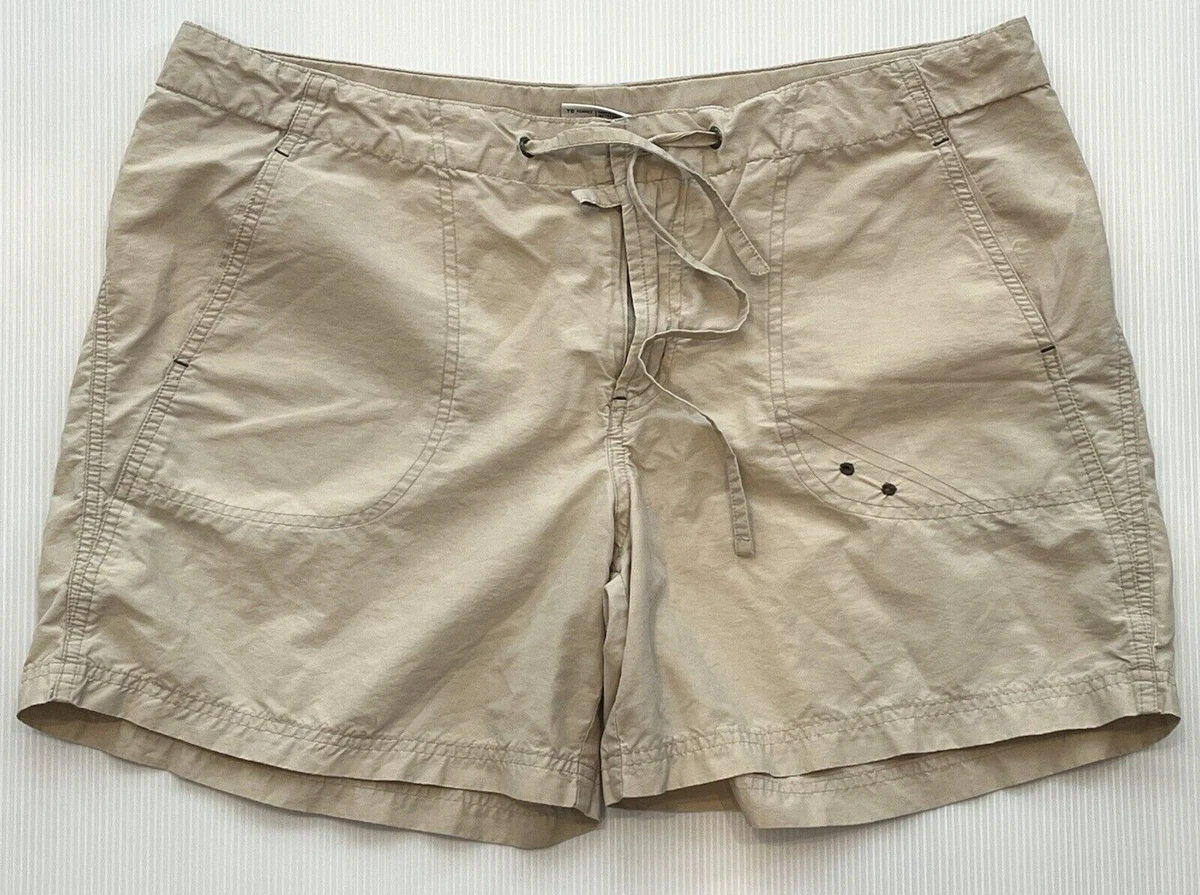 COLUMBIA SHORTS BEIGE WOMEN LARGE RN69724 CA05367 PREOWNED FS eBay
