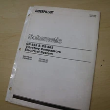Caterpillar CS CP-563 Compactor Electrical System Schematic shop diagram manual