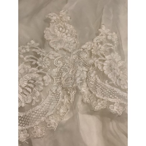 Abito da sposa vintage anni '60 in pizzo e raso 8 vedi misure boho - Foto 14 di 20