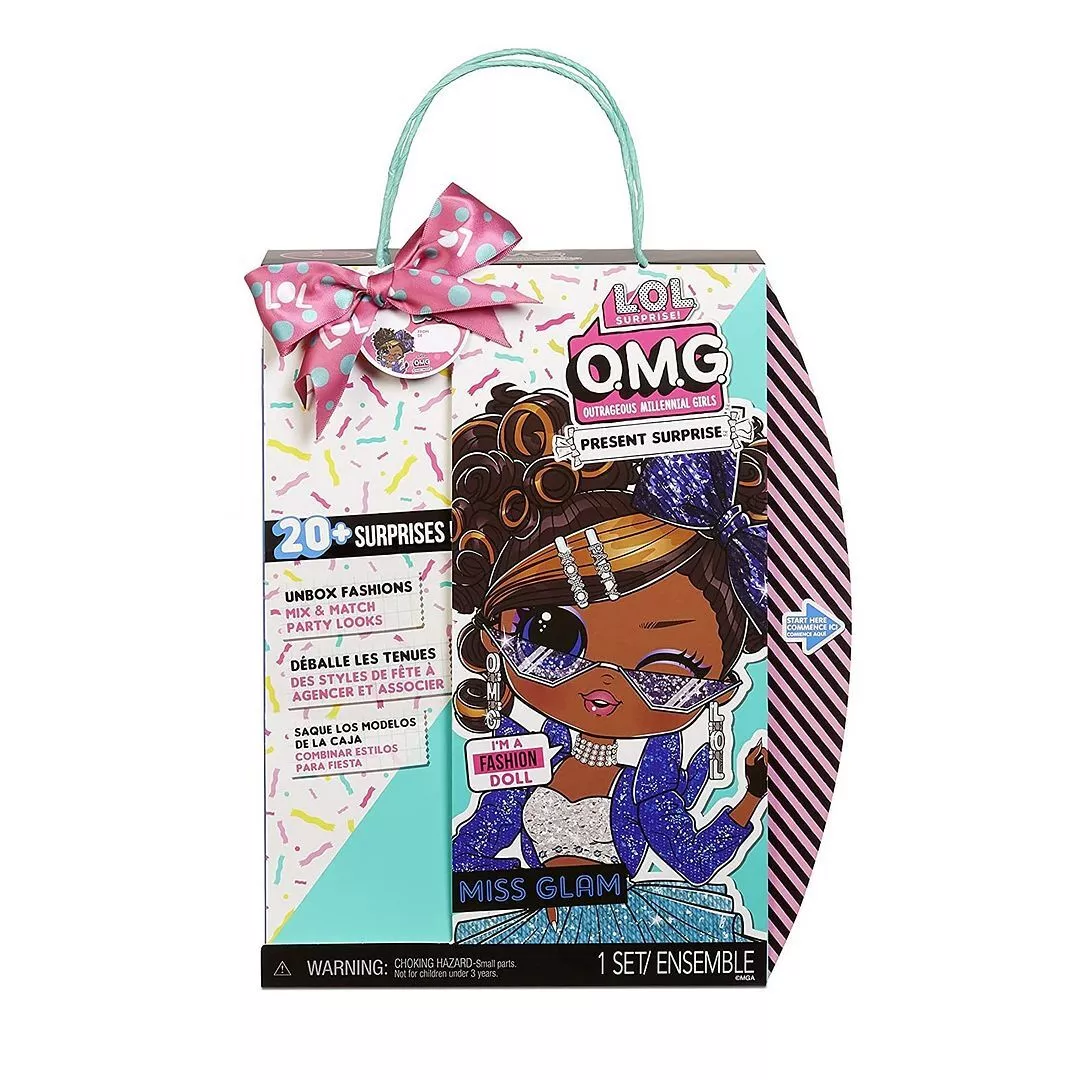 NEW LOL SURPRISE OMG PRESENT SURPRISE MISS GLAM FASHION DOLL FREE