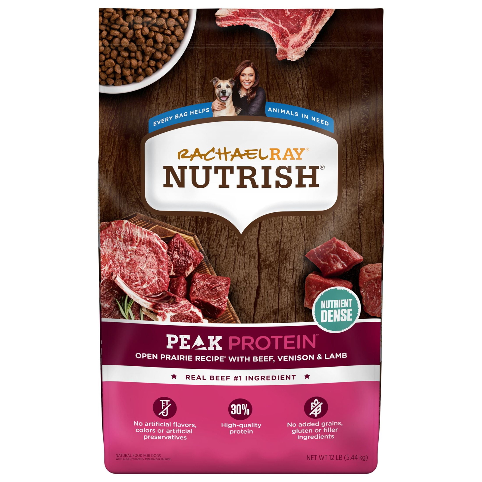 Rachael Ray Nutrish Peak Protein Open Prairie Recipe With Beef